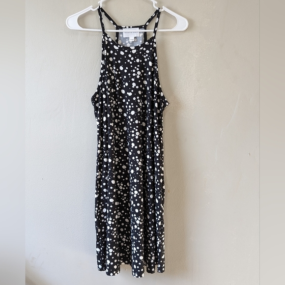 French Grey Dresses French Grey Dress Womens Medium Black White